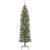 Copac Artificial Slăb de Crăciun cu 300 LED Verde și alb 240 cm GartenMobel Dekor