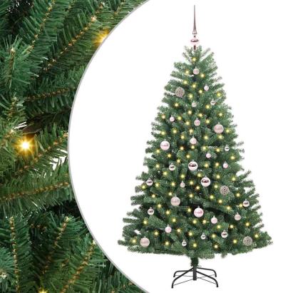 Brad de Crăciun artificial cu ramuri articulare Verde 150 cm GartenMobel Dekor