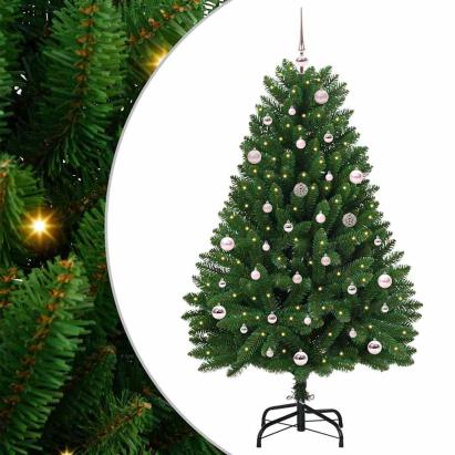 Brad de Crăciun artificial Verde 150 cm PVC și Metal GartenMobel Dekor