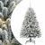 Brad de Crăciun artificial Verde și alb 150 cm PVC și Metal GartenMobel Dekor