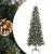 Brad de Crăciun artificial cu 300 LED Verde 96 x 96 x 240 cm GartenMobel Dekor