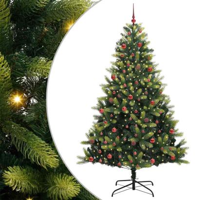 Pom de Crăciun artificial cu ramuri articulate și 300 de LED-uri GartenMobel Dekor