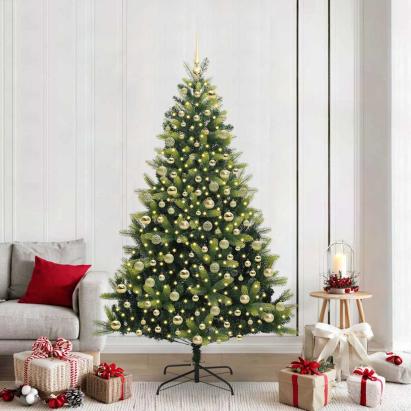 Brad de Crăciun artificial cu ramuri articulare 300 LEDs 210 cm GartenMobel Dekor