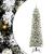 BraddeCrăciunartificial with LEDs Alb 210cm PVC GartenMobel Dekor