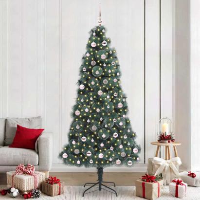 Pom de Crăciun artificial pre-luminat cu set de bile 240 cm GartenMobel Dekor