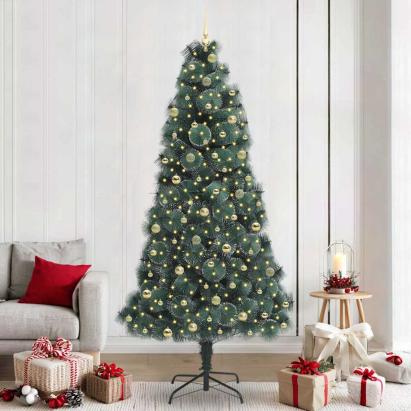 Brad de Crăciun artificial pre-iluminat cu set de bile 240 cm GartenMobel Dekor
