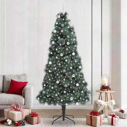 Brad de Crăciun artificial pre-luminat cu set de globuri 240 cm GartenMobel Dekor