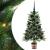 Brad de Crăciun cu 150 LED cu suport Verde 90 cm PE GartenMobel Dekor