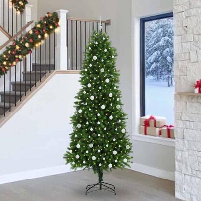 Brad de Crăciun cu 300 LED cu suport Verde 240 cm PE GartenMobel Dekor