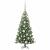 Brad de Crăciun cu 150 LED cu suport Verde 120 cm PVC GartenMobel Dekor