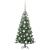 Brad de Crăciun cu 150 LED cu suport Verde 120 cm PVC GartenMobel Dekor