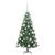 Brad de Crăciun cu 150 LED cu suport Verde 120 cm PVC GartenMobel Dekor