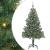 Brad de Crăciun cu 300 LED cu suport Verde 180 cm PVC GartenMobel Dekor