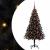Brad de Crăciun cu 150 LED cu suport Negru 120 cm PVC GartenMobel Dekor