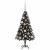 Brad de Crăciun cu 150 LED cu suport Negru 120 cm PVC GartenMobel Dekor