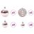 Brad de Crăciun cu 150 LED cu suport Negru 120 cm PVC GartenMobel Dekor