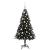 Brad de Crăciun cu 150 LED cu suport Negru 120 cm PVC GartenMobel Dekor