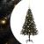 Brad de Crăciun cu 150 LED cu suport Negru 120 cm PVC GartenMobel Dekor