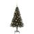 Brad de Crăciun cu 150 LED cu suport Negru 120 cm PVC GartenMobel Dekor