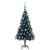 Brad de Crăciun cu 150 LED cu suport Negru 120 cm PVC GartenMobel Dekor