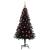 Brad de Crăciun cu 150 LED cu suport Negru 150 cm PVC GartenMobel Dekor