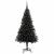 Brad de Crăciun cu 150 LED cu suport Negru 150 cm PVC GartenMobel Dekor