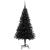 Brad de Crăciun cu 150 LED cu suport Negru 150 cm PVC GartenMobel Dekor