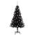 Brad de Crăciun cu 150 LED cu suport Negru 150 cm PVC GartenMobel Dekor
