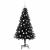 Brad de Crăciun cu 150 LED cu suport Negru 150 cm PVC GartenMobel Dekor