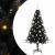 Brad de Crăciun cu 150 LED cu suport Negru 150 cm PVC GartenMobel Dekor