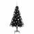 Brad de Crăciun cu 150 LED cu suport Negru 150 cm PVC GartenMobel Dekor