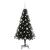 Brad de Crăciun cu 150 LED cu suport Negru 150 cm PVC GartenMobel Dekor