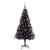 Brad de Crăciun cu 150 LED cu suport Negru 150 cm PVC GartenMobel Dekor