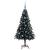 Brad de Crăciun cu 150 LED cu suport Negru 150 cm PVC GartenMobel Dekor