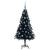 Brad de Crăciun cu 150 LED cu suport Negru 150 cm PVC GartenMobel Dekor