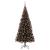 Brad de Crăciun cu 300 LED cu suport Negru 180 cm PVC GartenMobel Dekor