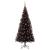 Brad de Crăciun cu 300 LED cu suport Negru 180 cm PVC GartenMobel Dekor
