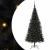 Brad de Crăciun cu 300 LED cu suport Negru 180 cm PVC GartenMobel Dekor