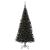 Brad de Crăciun cu 300 LED cu suport Negru 180 cm PVC GartenMobel Dekor