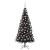 Brad de Crăciun cu 300 LED cu suport Negru 180 cm PVC GartenMobel Dekor