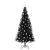 Brad de Crăciun cu 300 LED cu suport Negru 180 cm PVC GartenMobel Dekor