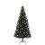 Brad de Crăciun cu 300 LED cu suport Negru 180 cm PVC GartenMobel Dekor