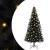 Brad de Crăciun cu 300 LED cu suport Negru 180 cm PVC GartenMobel Dekor