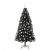 Brad de Crăciun cu 300 LED cu suport Negru 180 cm PVC GartenMobel Dekor