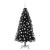 Brad de Crăciun cu 300 LED cu suport Negru 180 cm PVC GartenMobel Dekor