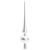 Brad de Crăciun cu 300 LED cu suport Negru 180 cm PVC GartenMobel Dekor