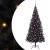 Brad de Crăciun cu 300 LED cu suport Negru 180 cm PVC GartenMobel Dekor