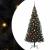 Brad de Crăciun cu 300 LED cu suport Negru 180 cm PVC GartenMobel Dekor