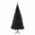 Brad de Crăciun cu 300 LED cu suport Negru 210 cm PVC GartenMobel Dekor