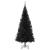 Brad de Crăciun cu 300 LED cu suport Negru 210 cm PVC GartenMobel Dekor